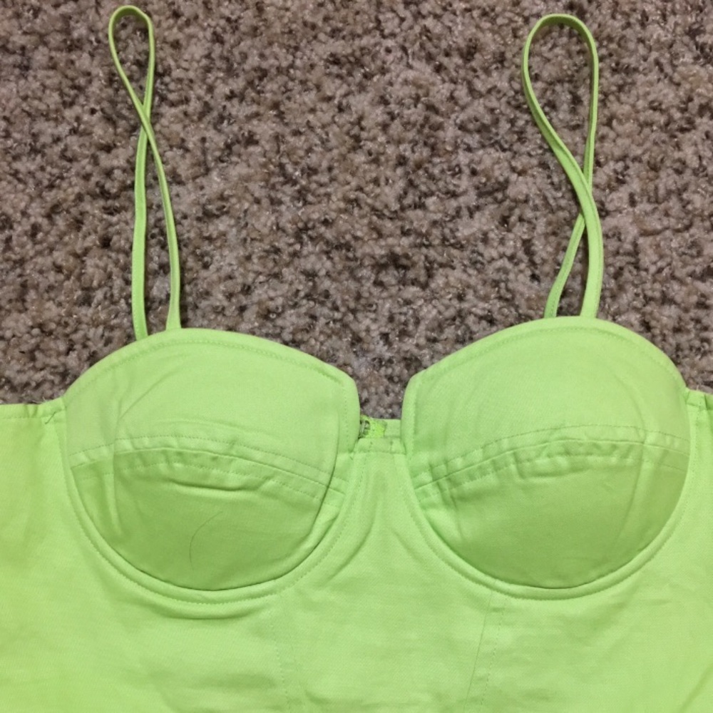 Neon Green Crop Top LF Stores